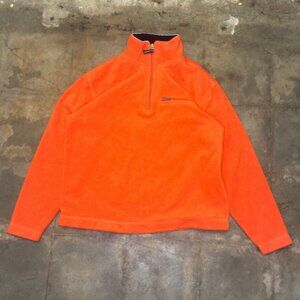 Vintage Gap Athletics Sweatshirt Women's XS Orange Quarter Zip Pullover